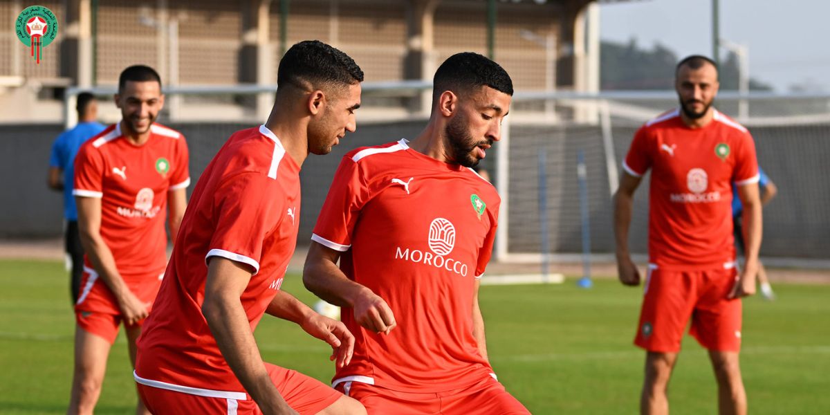 صور من تداريب المنتخب المغربي