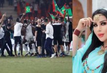 سعيدة شرف تحتفل بفوز موريتانيا أمام الجزائر