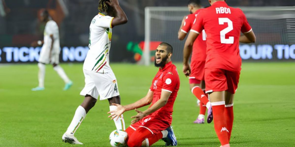 من مباراة مباراة المنتخب التونسي ومالي في كأس أفريقيا 2023