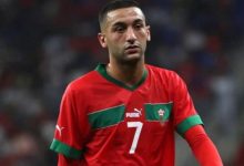 حكيم زياش بقميص المنتخب المغربي